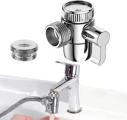 1 Pcs 3 Way Shower Diverter Valve M22 X M24 Tap Adapter for Dishwashers Washing Machines Shower Nozzles in Kitchen Sink Tap and Bathroom Ordinary Shower Hoses or Water Supply Hoses