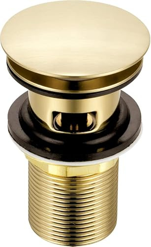 Xcel Home Waschbeckenstöpsel mit Schlitzen, massives Messing | G 3,8 cm BSP