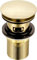 Xcel Home Waschbeckenstöpsel aus gebürstetem Gold, mit Schlitzen, kuppelförmig, Messing, rund, Waschbeckenstöpsel, Ersatz für Waschbecken, britischer Standard G 3,8 cm BSP-Anschluss,