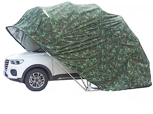 Carport Home Autoschuppen, hydraulisch zusammenklappbar, einfache Mobile Garage, einziehbarer Autoschuppen, geeignet für Auto-Sonnenschutz und Regenschutz (Camouflage)
