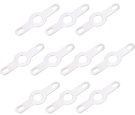 MECCANIXITY PCB Soldering Lug Plate Ring Terminal 3.2mm Double Ends Connection for Power Cable Solid Wire Pack of 200