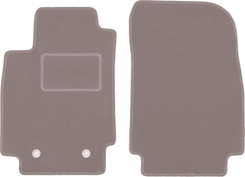 Wielganizator Automatte – Passend für Renault Captur SUV 2013-2019 – Velours – Autozubehör - Auto Fußmatten – Fußmatte Auto – 2-teilig - beige