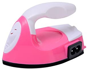 STRAFBRG Cuiseur Vapeur portatif Mini Fer Portable Petit Fer vêtement Couture Tissu Transfert Outil Maison Poche Fer électrique température constante pour Les vêtements en déplacement(Pink)