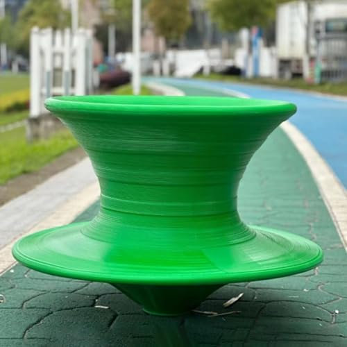 Chaise pivotante Gyro Sensory-Drehstuhl Sensorischer Drehstuhl für Kinder, Außen/Innen Autismus-Kinder-Drehstuhl/Balance-Spiel-Stühle, Magie Spun-Drehstuhl für Wiese/Restaurant/Theater(Green)