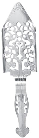 Jeanoko 1 Cucchiaio di Assenzio, Filtro per Bere in Vetro da Cocktail in Acciaio Inossidabile 304 Scavato (cucchiaio da assenzio vintage)