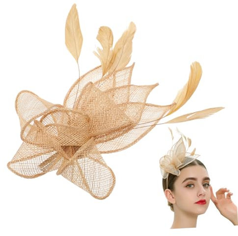 VALICLUD Fascinator Haarband Vintage Fascinator Hut Mit Haarklammer Leicht Bequemer Kopfschmuck Für Damen Und Mädchen Passend Für Teeparty Cocktail Hochzeit Und Halloween