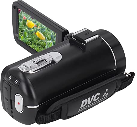 RASTKY Caméra Vidéo 4K Ultra HD, Caméscope Numérique WiFi 18x Zoom Tactile Enregistrement de Boucle D'écran pour Micro-Film, Voyage en Plein Air, Photographie de Mariage, Télécommande