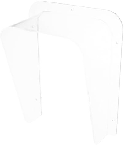 HOMSFOU Housse de pluie transparente pour sonnette de porte, claviers, interphones et serrures d'empreintes digitales, protection solaire avec surface lisse pour appareils d'extérieur
