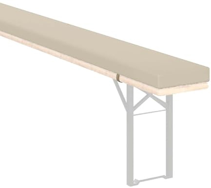 Picnic Bench Cushion, Waterproof Garden Bench Cushion, With Removable Cover & Non-Slip Straps, 2/3 Seater Indoor/Outdoor Seat Pad, For Beer Bench Dining Bench Seat Pad,C 13,180x40x3cm