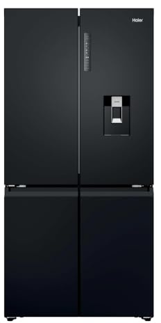Haier Cube 90 Series 3 American Fridge Freezer - Dark Inox - E Rated