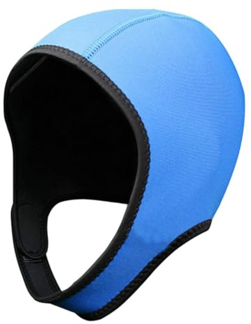 rongweiwang Dykmössa Vattentät Badmössa 3mm Neoprenhuva Med Hakrem Dykning Surfing Vattensporter Snorkling Kajakpaddling Segling Kanotpaddling Vattensporter, Blå, 3 mm