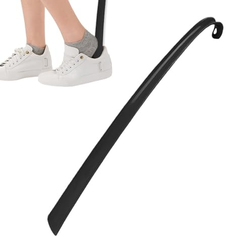 Långt skohorn – 40 cm extra långt płastiskt skohorn | komfortgrepp flexibla skor hörn | äldre hjälpmedel för klädning för män kvinnor. Lätt ABS, 34 g.