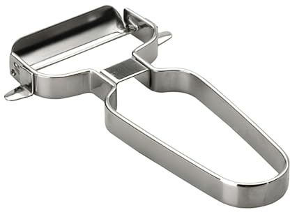 LACOR 60346 - Pelador Liso Acero Inoxidable - Uso Profesional y Doméstico | En acero inoxidable, para un uso práctico y profesional en cocina; ideal para cocina profesional y uso diario en casa