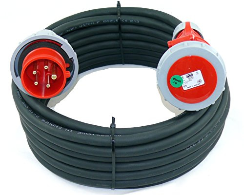 CEE Verlängerungskabel wasserdicht H07NR 5G2,5 5x2,5 16A PCE IP67 25m