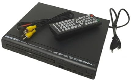 TrAdE shop Traesio- Lettore Dvd Video EVD MVD DVDR CD JPEG DIVX MP4 MP3 MP5 WMA RCA USB Telecomando