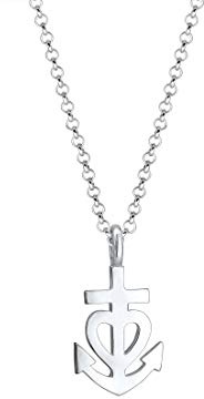 Elli Halskette Damen mit Anhänger Herz Anker Kreuz 925 Silber