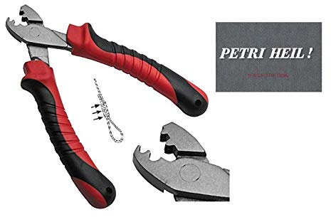 Klemmhülsenzange Crimping Pliers ca. 15,3cm + gratis Petri Heil! Aufkleber