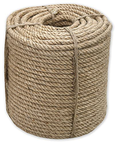 Sisalseil 12mm (50 Meter) für Kratzbaum Juteseil Kratzbaumseil | Natur Sisal / Jute Seil für Katzen, Kratzseil, Deko Haushalt, Basteln, Garten, Handarbeiten - Handlaufseil Juteschnur