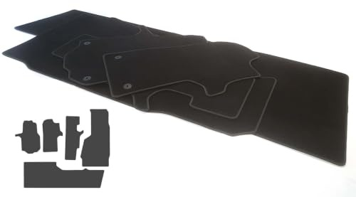 Fußmatten Teppiche für VW Grand California Camper Crafter 600 680 passend (Premium Velours Automatten) Innenraum Komplett Set Wohnraum inkl. Matten Vorne Passgenau Wetterfest