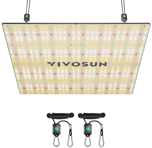 VIVOSUN VS3000 LED Grow Light with Samsung LM301 Diodes & Driver, Sun-Like Full Spectrum for Seedling, Vegetative & Flower, 300 W Plant Lamp for 90 x 90 cm/120 x 120 cm Grow Tent