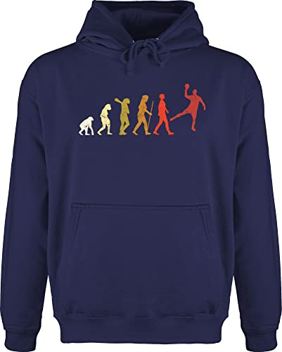 Shirtracer - Hoodie Herren Pullover Männer - EM 2026 Trikot Ersatz - Handball Evolution Vintage Male