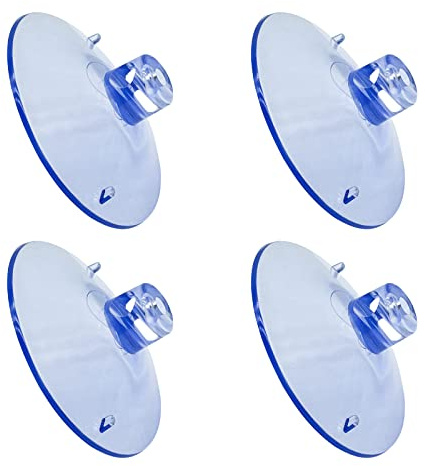 LuckyOpt 2 grandes ventouses en fer, vis pour chat, fenêtre perche, étui de protection, hamac, PVC de haute qualité, ventouses solides pour verre (8 cm)
