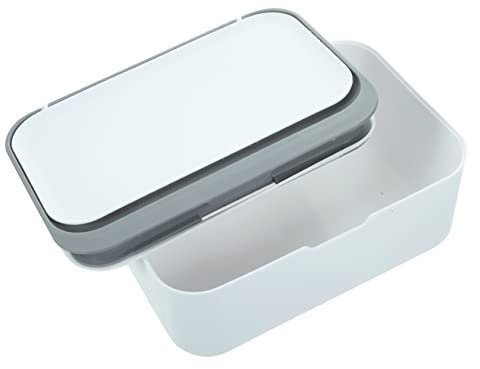 STOBAZA Napkin Box Holder Wiederverwendbarer Feuchttuchspender Praktischer Aufbewahrungsbehälter Für Papiertücher Und Taschentücher Vielseitig Einsetzbar Für Zuhause Und Büro Graue