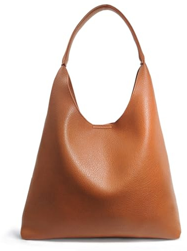 Hobo Bags für Damen, weiches veganes Leder, Schultertasche, lässige Handtasche