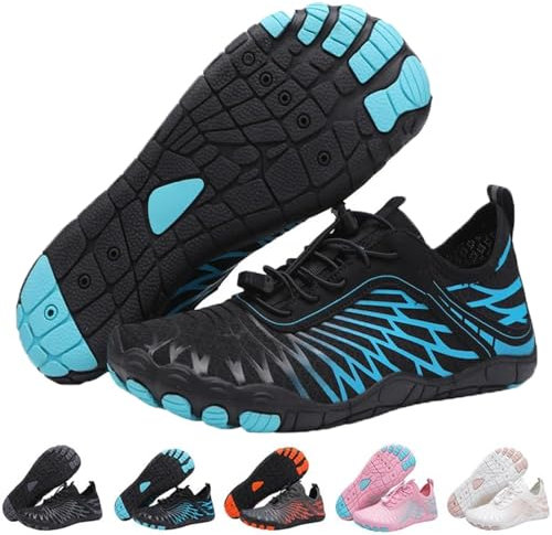 HOUXIANDOU Lora Pro Chaussures Pieds Nus, Lora Pro - Chaussures Pieds Nus Saines Et Antidérapantes Unisexes, Chaussures De Randonnée Pieds Nus Unisexes (Bleu,43)