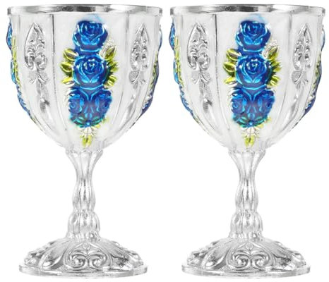 Ciieeo 2 Stück Metall Likörbecher aus Eisen Vintage Leicht und Robust für Whiskey und Cocktails bei Picknicks und Jubiläen
