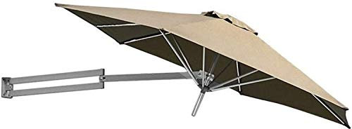 Aluminum Patio Umbrella with Tilt Function - Wall Mounted Parasol for Outdoor Gardens and Balconies - Portable Stylish Sun Shade Solution