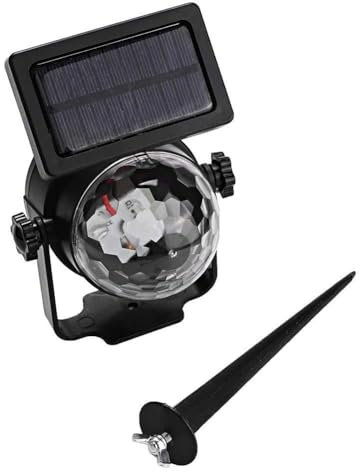 aqxreight Outdoor Solar Panel Festival LED Fairy Projector Lamp for Xmas Party