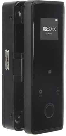 Juroupi Smart Digital Glass Door Lock Fingerprint Password Keyless Entry Door Lock for Office