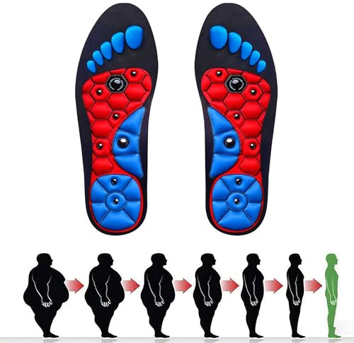Semelle Magnetique, Semelles Acupression Pour Homme Femme, 1 Paire Semelles Magnétiques, Semelles Orthopédiques En Gel de Réflexologie pour Soulager La Fatigue Des Pieds 40-43