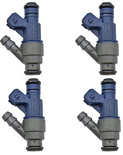 Wivplex 4 Stück Einspritzdüsen 1999-2001, for Golf, 2.0L-L4 1998-2001, for Käfer, 98-05, for Bora, 0280155791 06A906031C 852-18104 Auto-Kraftstoffeinspritzdüse