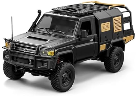 RMT Models RC Auto Toyota Land Cruiser Supertourer 1:12 | 4WD Allradantrieb | 2,4 GHz Fernsteuerung | Li-Ion Akku 7,4 V 1200 mAh | LED Beleuchtung | 60 Min Fahrzeit | 8 km/h | Ersatzbatterie (Schwarz)