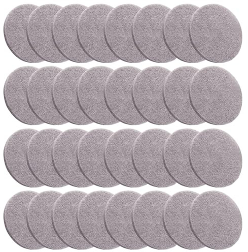 IDNVFY Bloqueo De Muebles Redondos De 32 Partes, Almohada De Fieltro Antideslizante Autoadhesivo, Almohadilla Anti-Deslizante Tranquila, Adecuada para Sofás Y Sillas.
