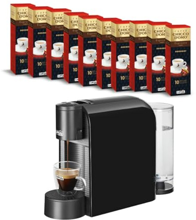 Generico Caffitaly System S36, Macchina da Caffè a Capsule, con 100 Capsule Incluse MISCELA ESPRESSO FORTE