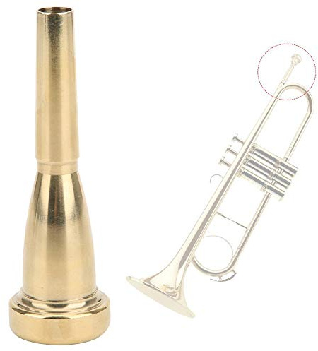 RiToEasysports Embout de Trompette en Laiton doré de qualité Professionnelle 7C, Accessoires D'instruments de Musique pour étudiants et Passionnés