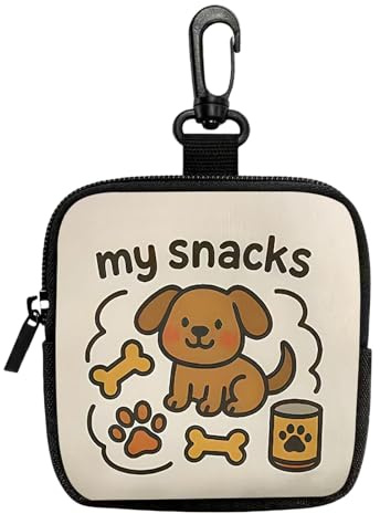 Dog Treat Pouch- Food Pack- Poop Bag Holder | Belöningsdispenser Valpbetspåse, Utomhusvandring Promenad Matsnack för husdjur Valp Smådjur Träning Bärbara godisväskor Träning