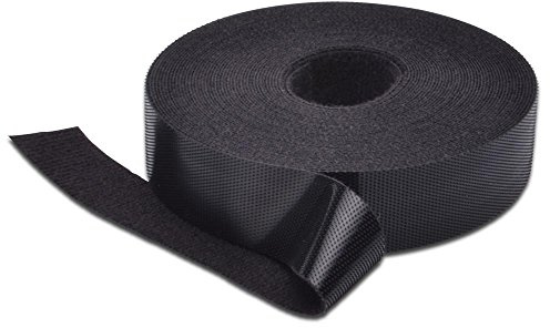 DIGITUS Kardborreband, 20 mm brett för strukturerad kabeldragning, 10 m rulle, svart