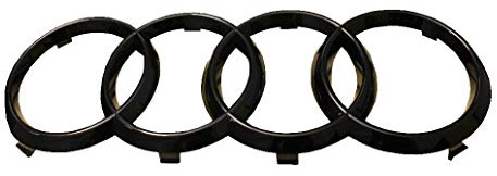 Original Audi EmblemRinge Schwarz Glänzend