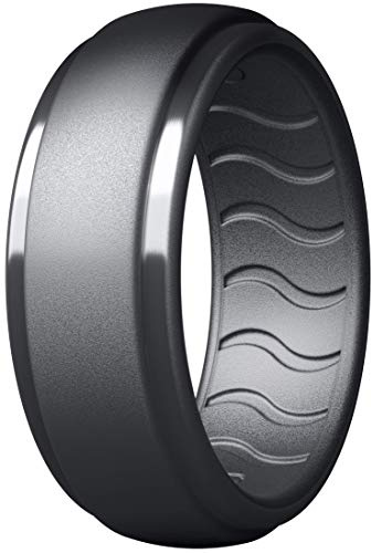 Anello in silicone da uomo, fede nuziale da uomo in silicone, anelli nuziali in gomma per uomo, fede nuziale in silicone da uomo, 8, Silicone