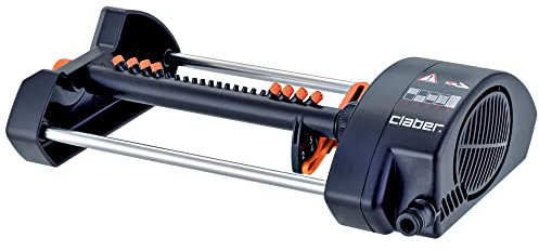 Claber Compact-20 Aqua Control, Aspersor oscilante con 5 posiciones, Área máxima 320 m²