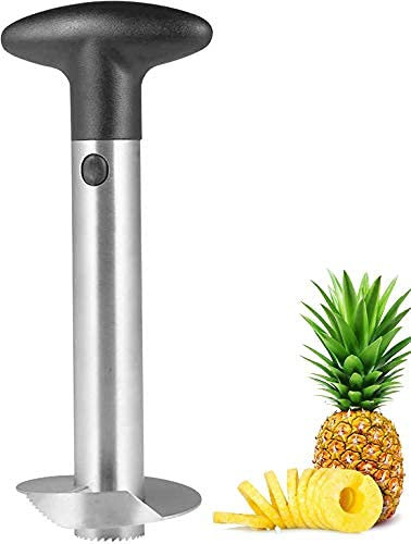 Entkerner und Hobel-Werkzeug, Ananasschneider aus Edelstahl für einfaches Entfernen und Schneiden, superschneller Ananasschneider und Entkernungswerkzeug, um Ihre Zeit zu sparen