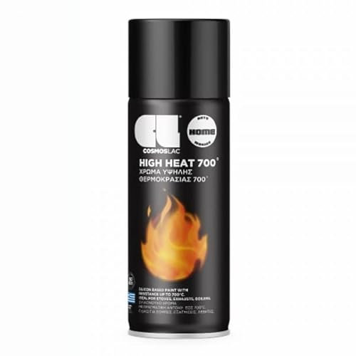 COSMOS LAC Spray Pintura Anticalorica High Heat 700 ºc 400 Ml (Negro N351)