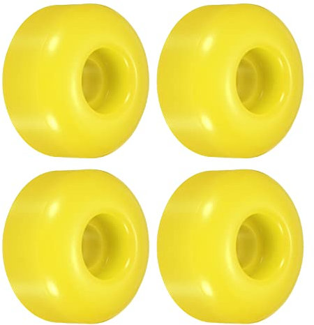 PATIKIL 4 Stück 52mm Longboard Rollen Skateboard Rad Straße Rollen für Skateboards Cruiser Räder Ersatz 95A Gelb