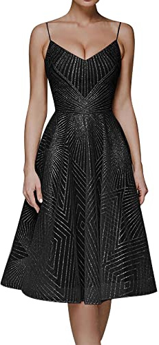 Kobilee Vestiti Anni 50 Donna Lungo Mezze Maniche Curvy Abiti da Cerimonia Formale Elegante Vestito Matrimonio con Corsetto Scollo a V Cocktail Taglie Forti Fucsia