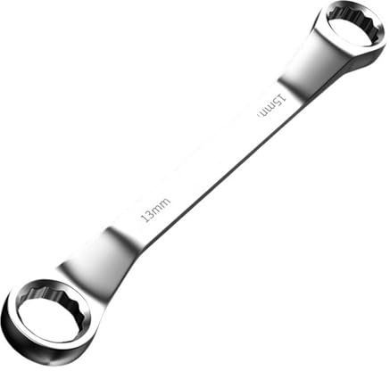 45 grados doble llave de anillo Llave acodada Garaje Taller Reparación Herramienta de Mano Templado Llave Llave Acoplada Doble Llave Llave Anular Juego