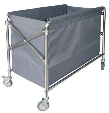 FUHAI-666 Hotel-Wäschewagen, zusammenklappbar, for Gästezimmer, Wäschesammelwagen, Servicewagen, Reinigungswagen, Reinigungswagen(C,S)